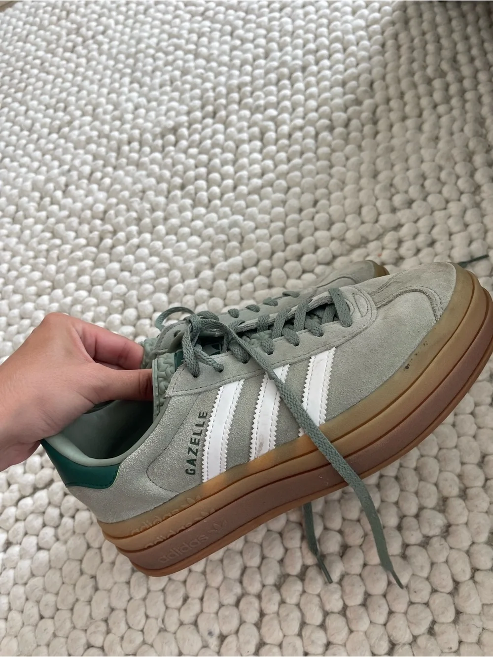 Adidas Green Suede Gazelle Sneakers